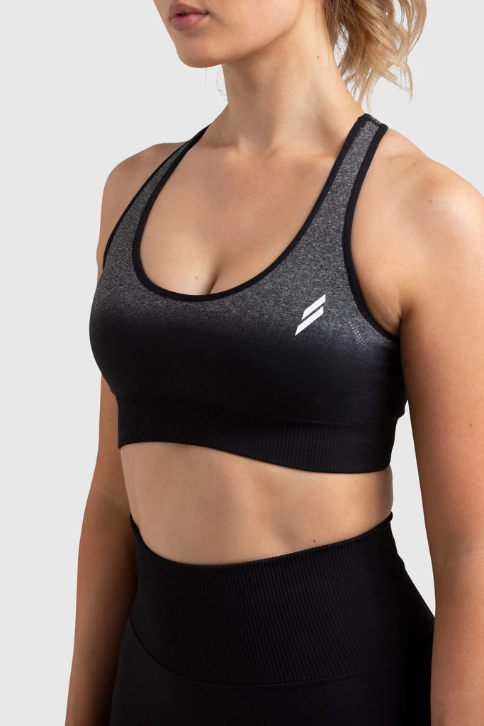 Ombre Seamless Crop - Black