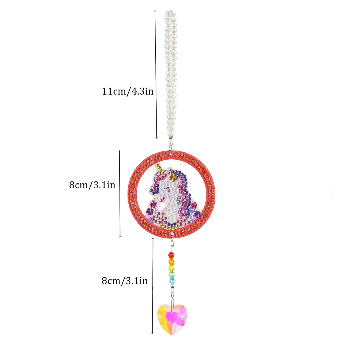 Diamond Painting Foreign Trade 5d Acrylic Crystal Pendant DIY Paste Diamond Embroidery Car Decoration Small Pendant Kit Dot Diamond
