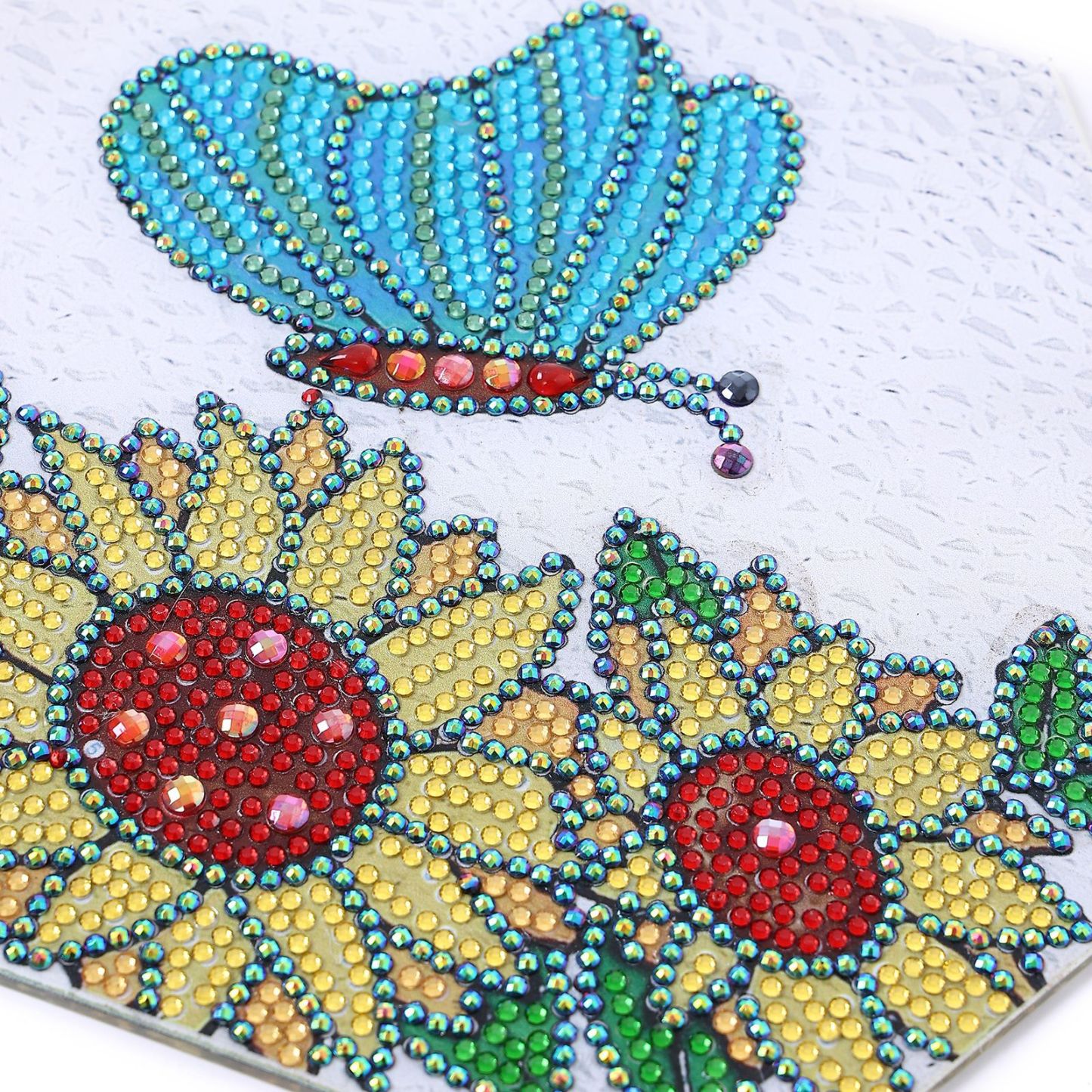 Cross Mirror Foreign Trade 1 Diamond Painting Hanging Decoration Sunflower Pendant Creative Door Number Hanging Painting Wall Decoration Painting Handmade
