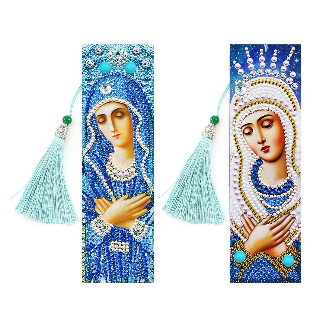 Customized diamond painting bookmark wholesale 5D handmade DIY diamond painting PU diamond sticker pet bookmark