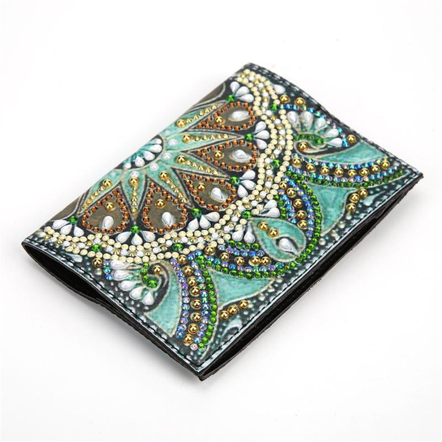 Cross Mirror Foreign Trade Creative Cross Mirror Independent Station New Point Paste Diamond DIY Crafts Diamond Painting Travel Passport Book