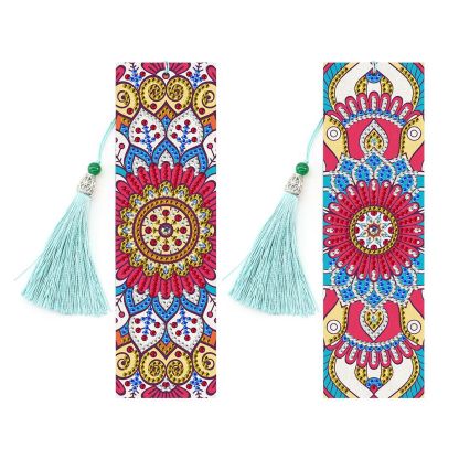 New Diamond Painting Bookmark 5d Cross border DIY Bright Diamond Alien Diamond Bookmark with Pendant Foreign Trade Set Wholesale