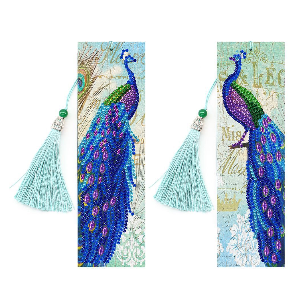 New Diamond Painting Bookmark 5d Cross border DIY Bright Diamond Alien Diamond Bookmark with Pendant Foreign Trade Set Wholesale