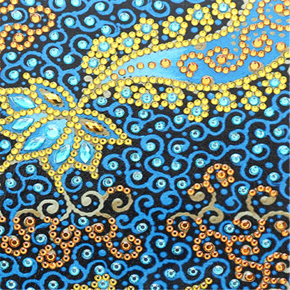 Creative Cross Mirror New Dot Paste Diamond DIY Craft Diamond Painting Travel Passport Notebook Colorful Flower Pattern