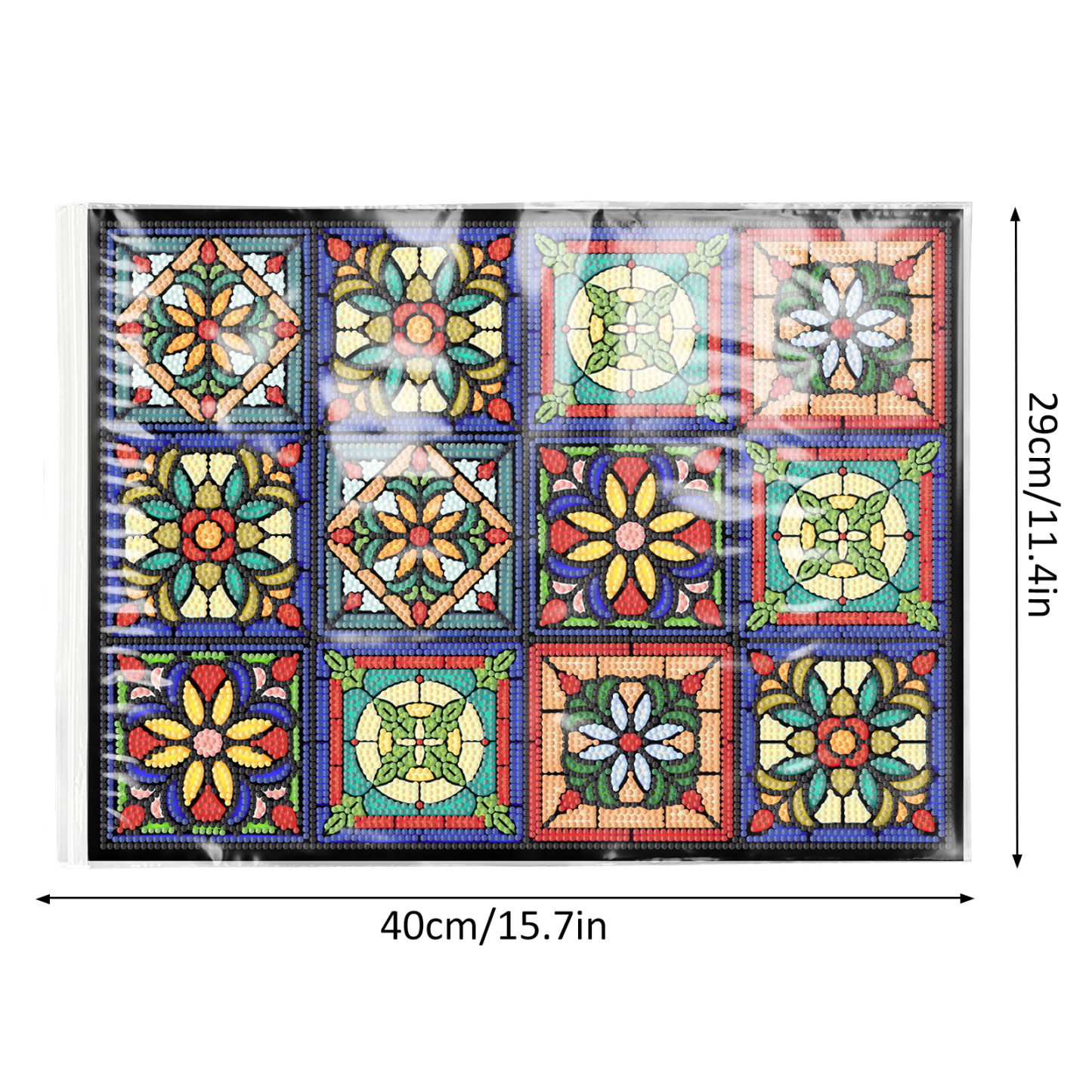 DIY Diamond Painting Meal Mat New PP Bag Dustproof Meal Mat Soft Leather PP Bag Living Room Decoration Painting