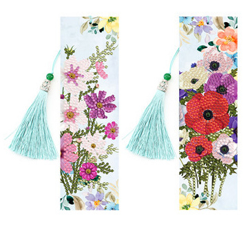 Customized diamond painting bookmark wholesale 5D handmade DIY diamond painting PU diamond sticker pet bookmark