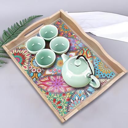 Diamond Painting DIY Dot Diamond Large Plate Mandala Handmade Diamond Paste Tray Cross Embroidery New Decorative Painting