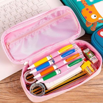 DIY Diamond Brush Bag Pink Student Stationery Bag Handmade DIY Sticky Diamond Embroidery Zipper Stationery Box