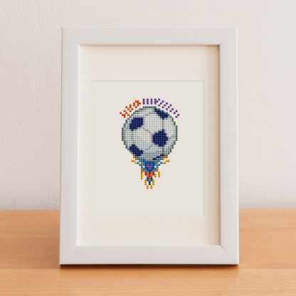 Frameless, mini diamond painting, football creative mini diamond painting on the entrance flower house desktop, creative simple pattern diamond painting, 12 pcs, 5.9 X7 inches.