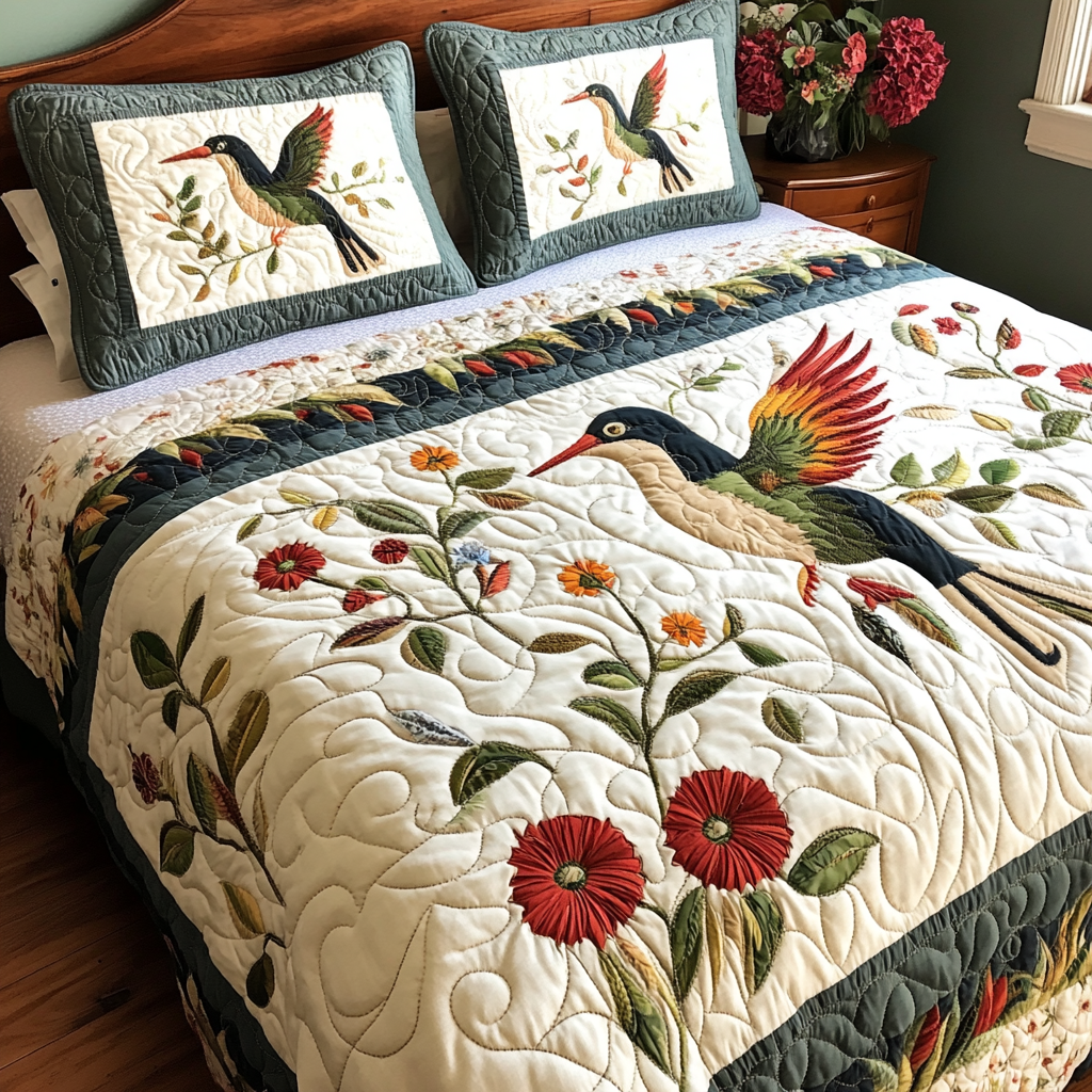Hummingbird DAI190824322 Quilt Bedding Set – Yirenhouse