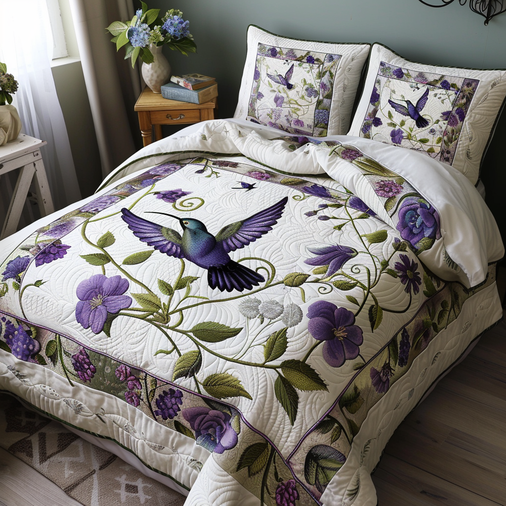 Hummingbird TAI100724035 Quilt Bedding Set – Yirenhouse