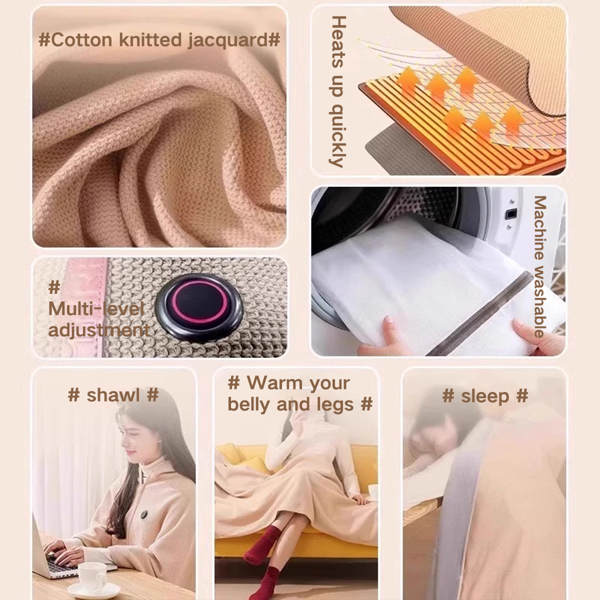 🎅Best Winter Gifts 🔥Portable Heated Shawl (Buy 2 Free Shipping)