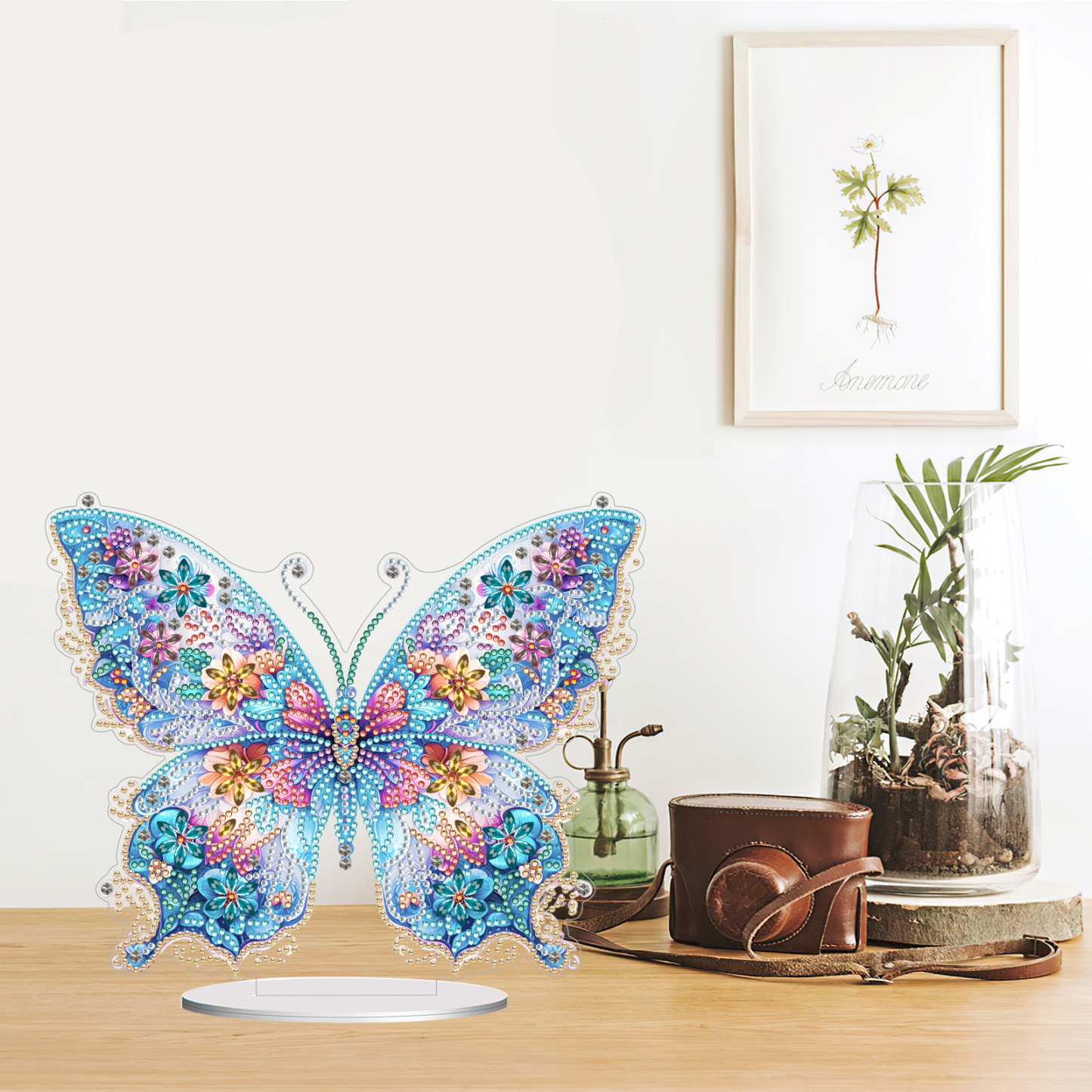 5D DIY Special Shape Diamond Painting Desk Ornament Butterfly Decor Kit