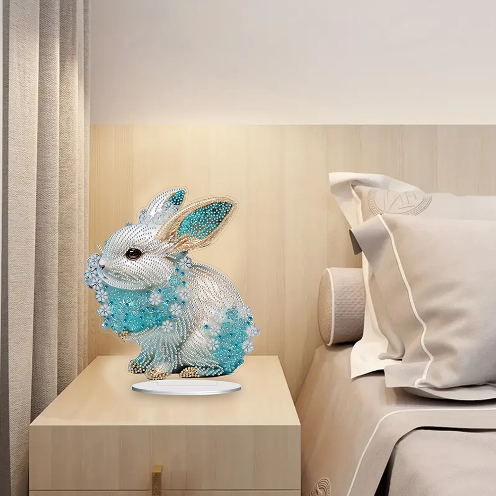 DIY Zodiac Rabbit Diamond Painting Desktop Ornament for Office Desktop Decor
