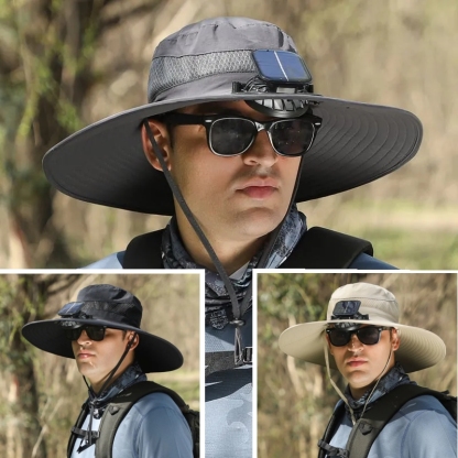 🔥Last 4 hours Sale: Save 49%⚡2025 New Ultralight Solar Fan Sun Hat – Lighter Than a Baseball!⚾No need to charge!