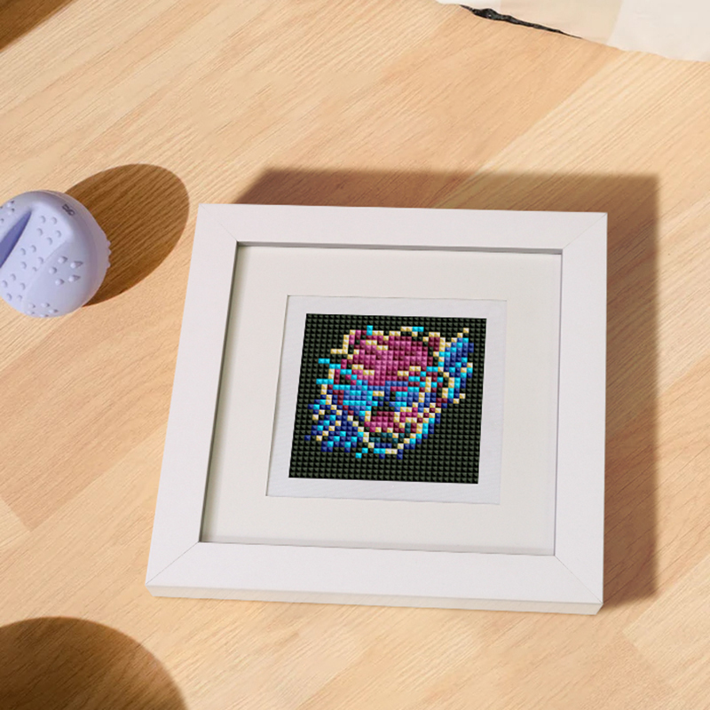 Frameless, mini diamond painting, animal creative mini diamond painting on the entrance flower house desktop, creative simple pattern diamond painting, 10 pcs, 5.9 X5.9 inches.