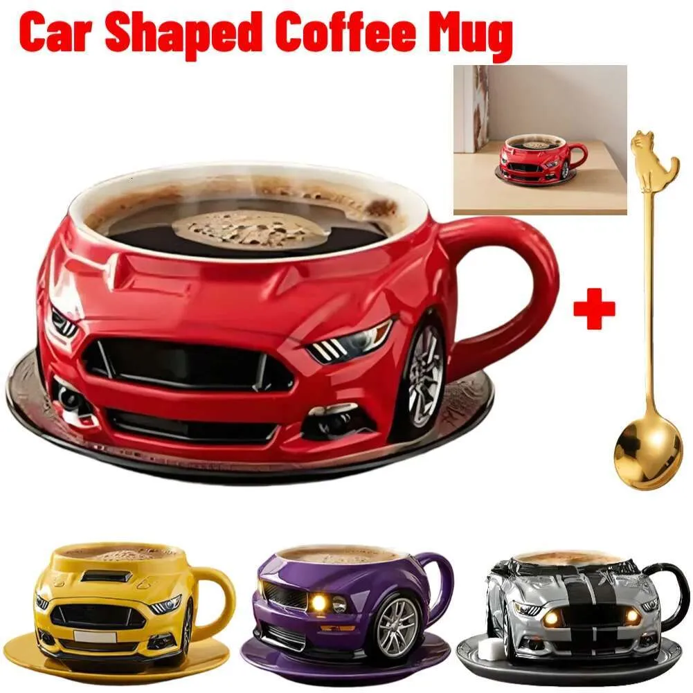 Durable Car Shaped Mug Creative Funny Novelty Drinkware Gifts For Men Handcrafted Coffee Cup For Home Office