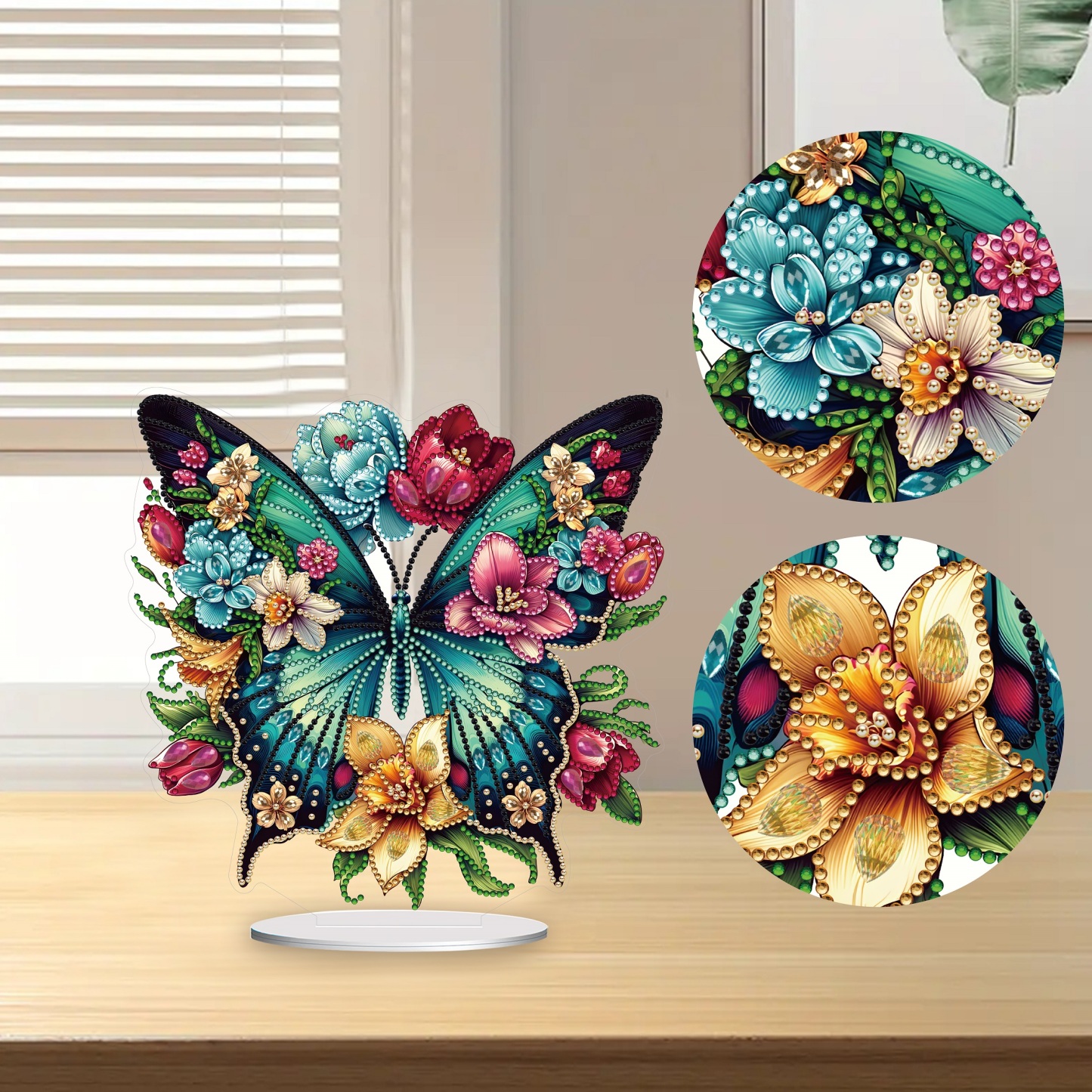 5D DIY Special Shape Diamond Painting Desk Ornament Butterfly Decor Kit