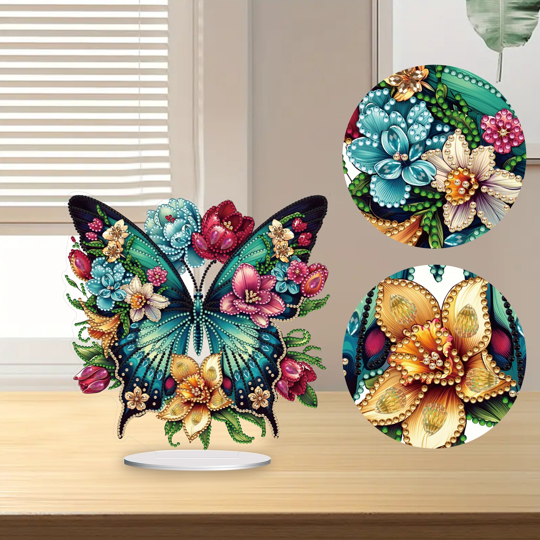 5D DIY Special Shape Diamond Painting Desk Ornament Butterfly Decor Kit