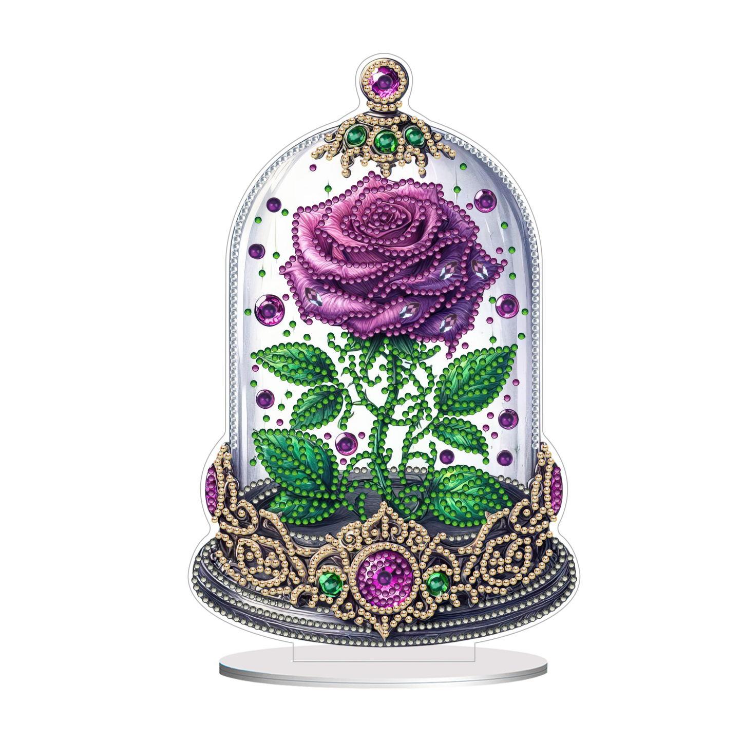 5D DIY Special Shape Diamond Painting Desk Ornament Flower Decor Kit