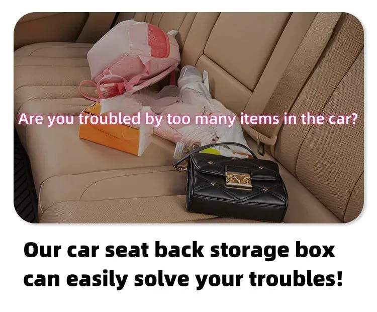 Multifunctional Car Seat Back Storage Box-0102