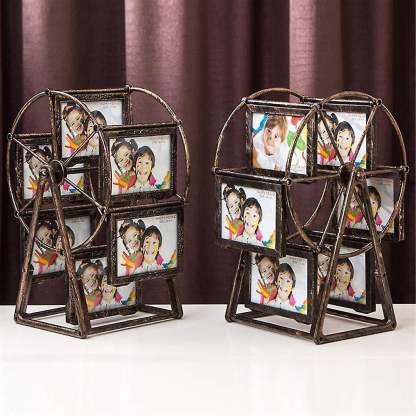 🎡 Retro Vintage Rotating Ferris Wheel Picture Frame