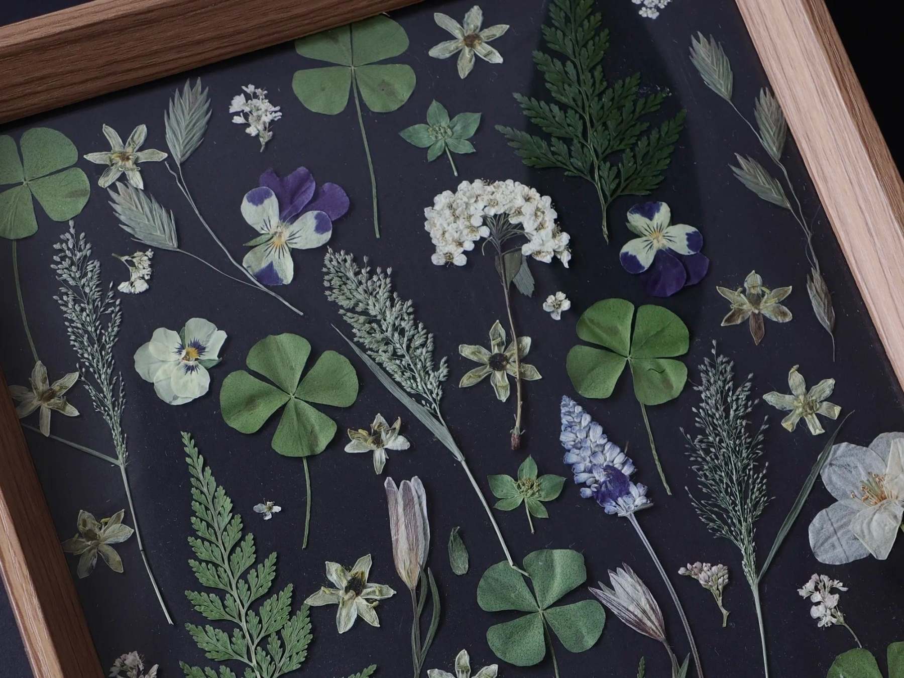 Handmade Pressed Flowers Dried Floral Frame Art Plant Preserved