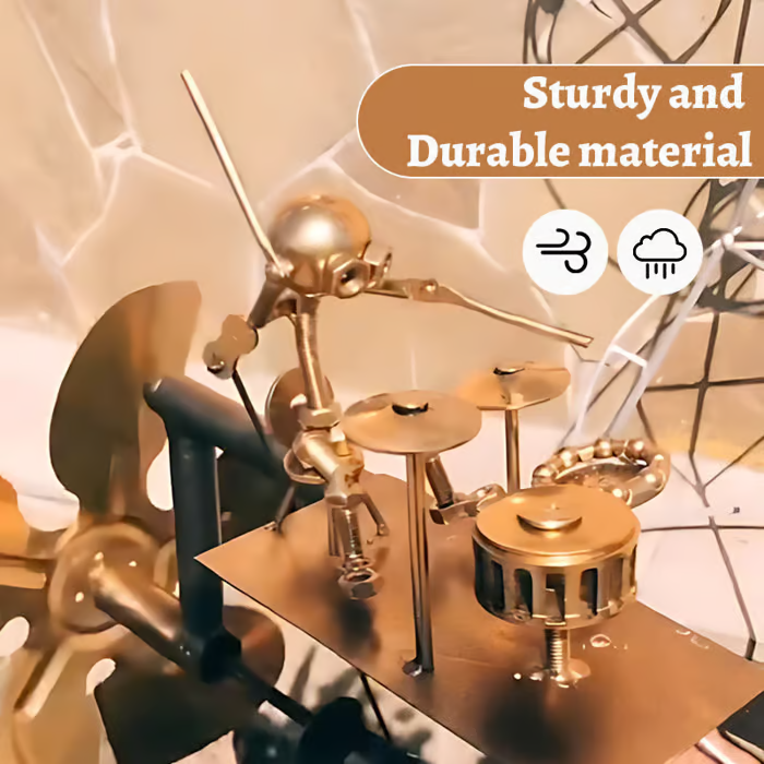 🔥Last Day: 50% OFF🔥🥁Handmade Metal Drummer Windmill🎁Buy 2 Free Shipping