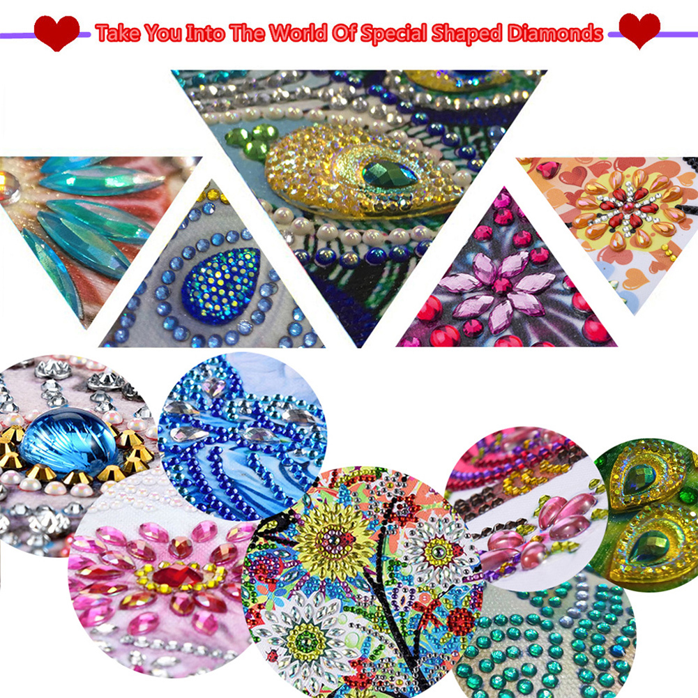 DIY Diamond Painting Wooden Crystal Desktop Ornament Kit (Cardinals)