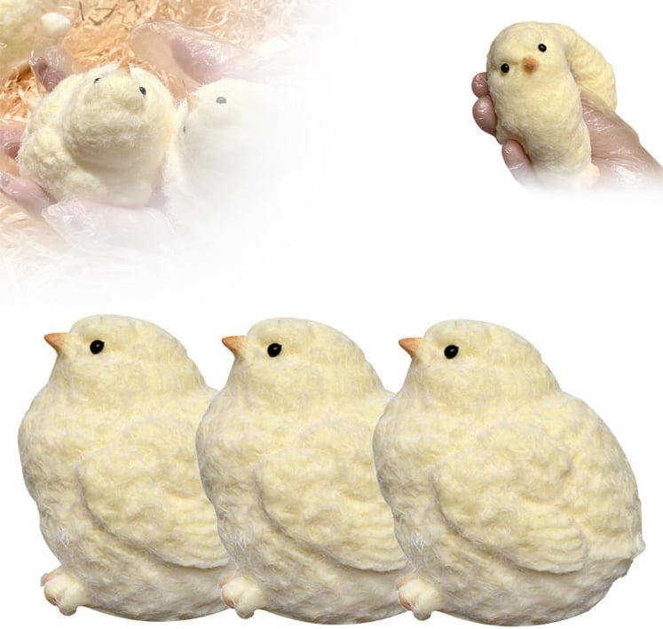 ❤️Handmade Ultra Soft Furry Chick Toy