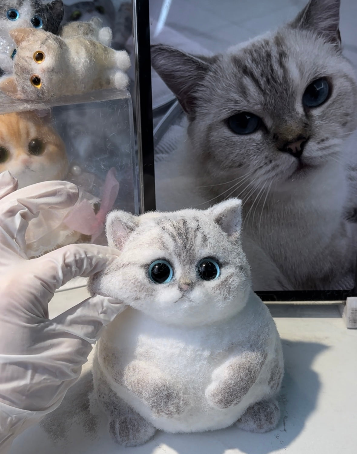 A002: Customized Chubby Big Size Silicone Cat -