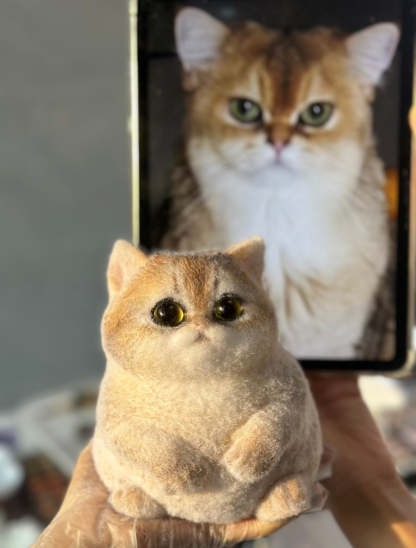 A002: Customized Chubby Big Size Silicone Cat -