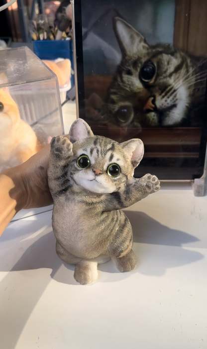 A001: Customized Lovely Slim Cat Silicone Squishy Kitty——