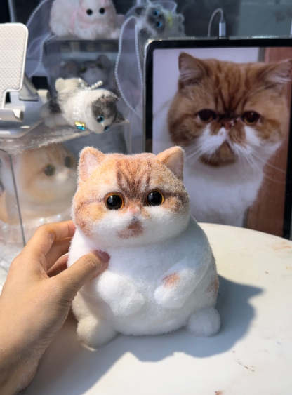 A002: Customized Chubby Big Size Silicone Cat -