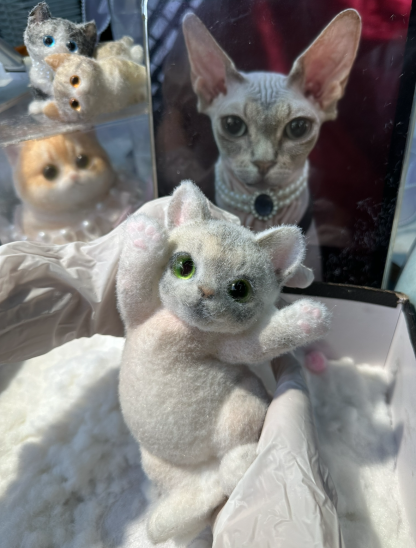 A001: Customized Lovely Slim Cat Silicone Squishy Kitty——