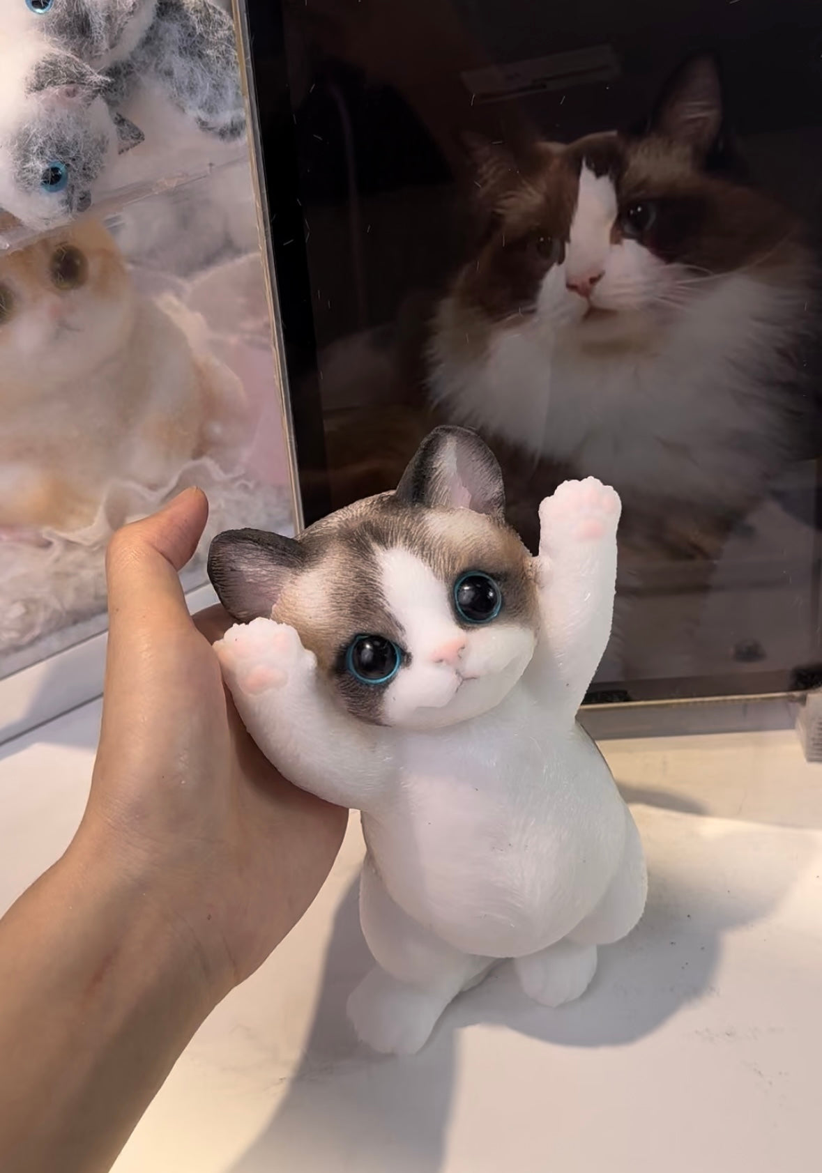 A001: Customized Lovely Slim Cat Silicone Squishy Kitty——