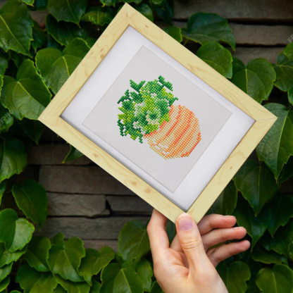 Frameless, mini diamond painting, creative mini diamond painting of green plants on the entrance flower house desktop, creative simple pattern diamond painting, 12 pcs, 5.9 X7 inches.