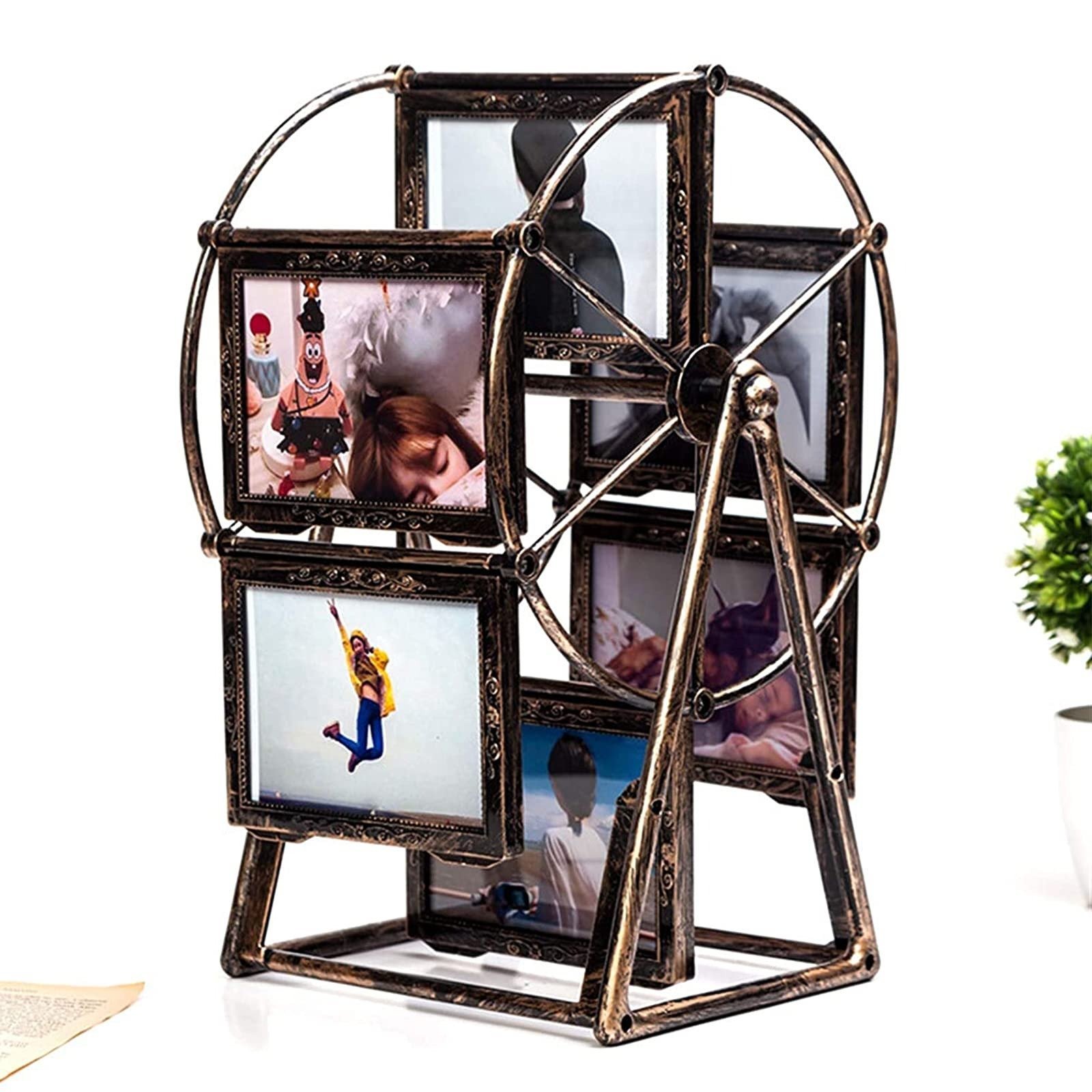 🎡 Retro Vintage Rotating Ferris Wheel Picture Frame