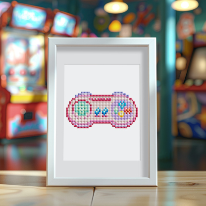 Frameless, mini diamond painting, electronic creative mini diamond painting on the entrance flower house desktop, creative simple pattern diamond painting, 12pcs, 5.9 X7 inches.