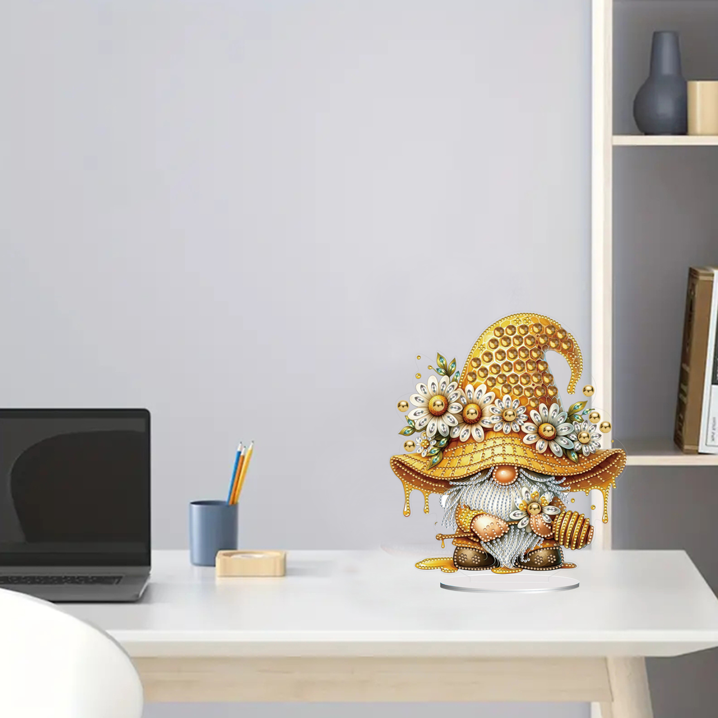 5D DIY Special Shape Diamond Painting Desk Ornament Gnome Decor Kit