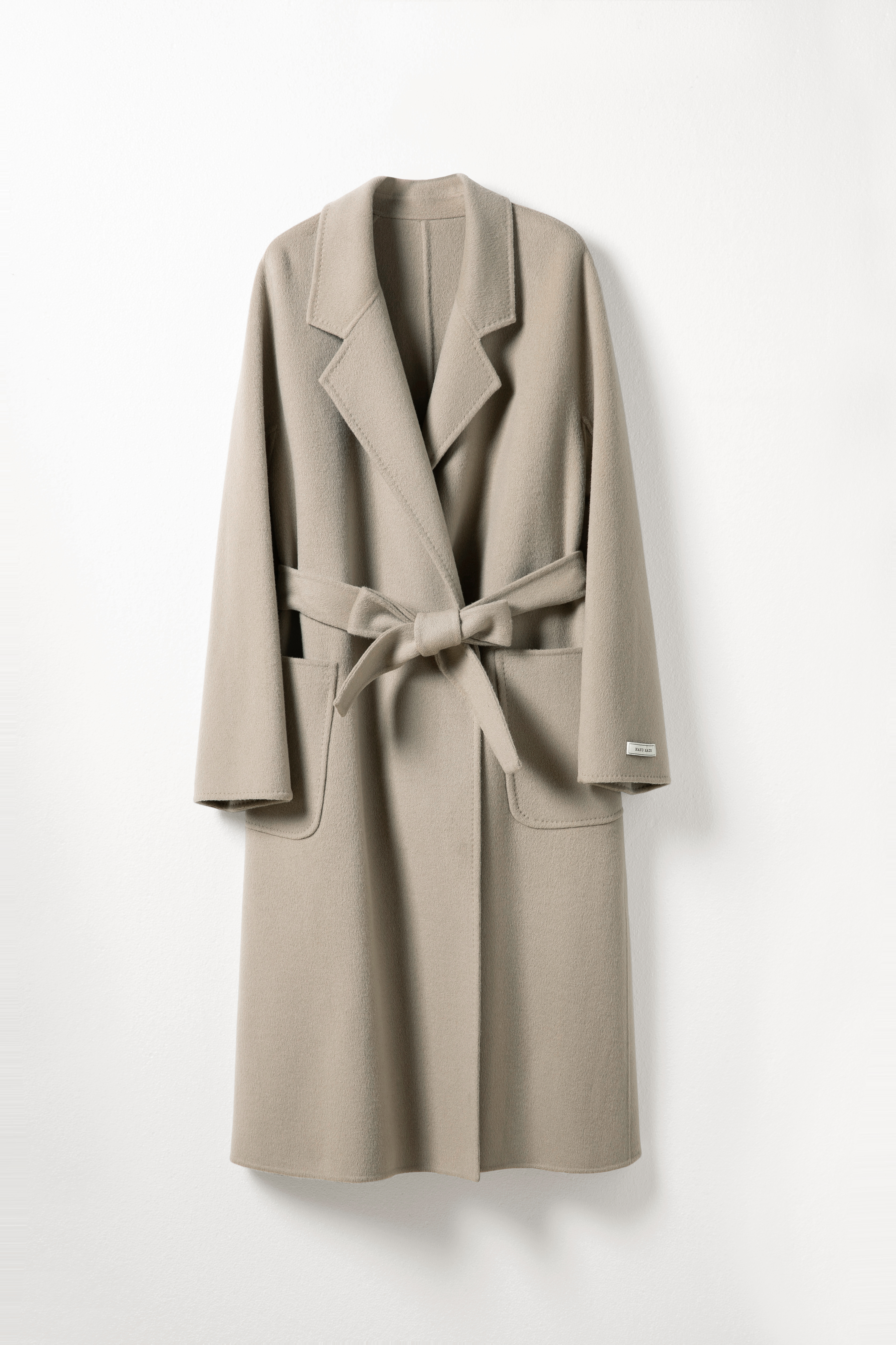 Wool Pocket Coat With Belt