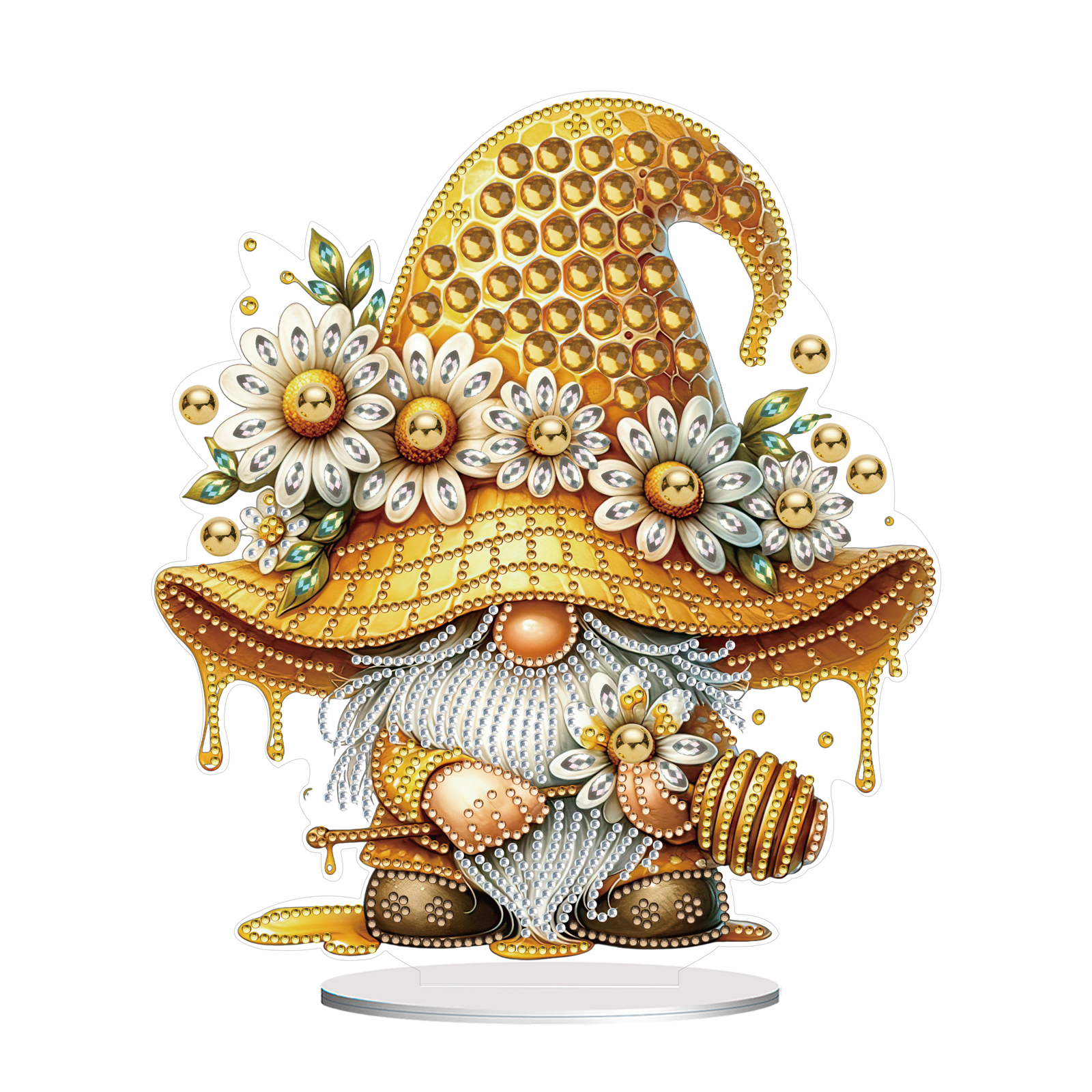 5D DIY Special Shape Diamond Painting Desk Ornament Gnome Decor Kit