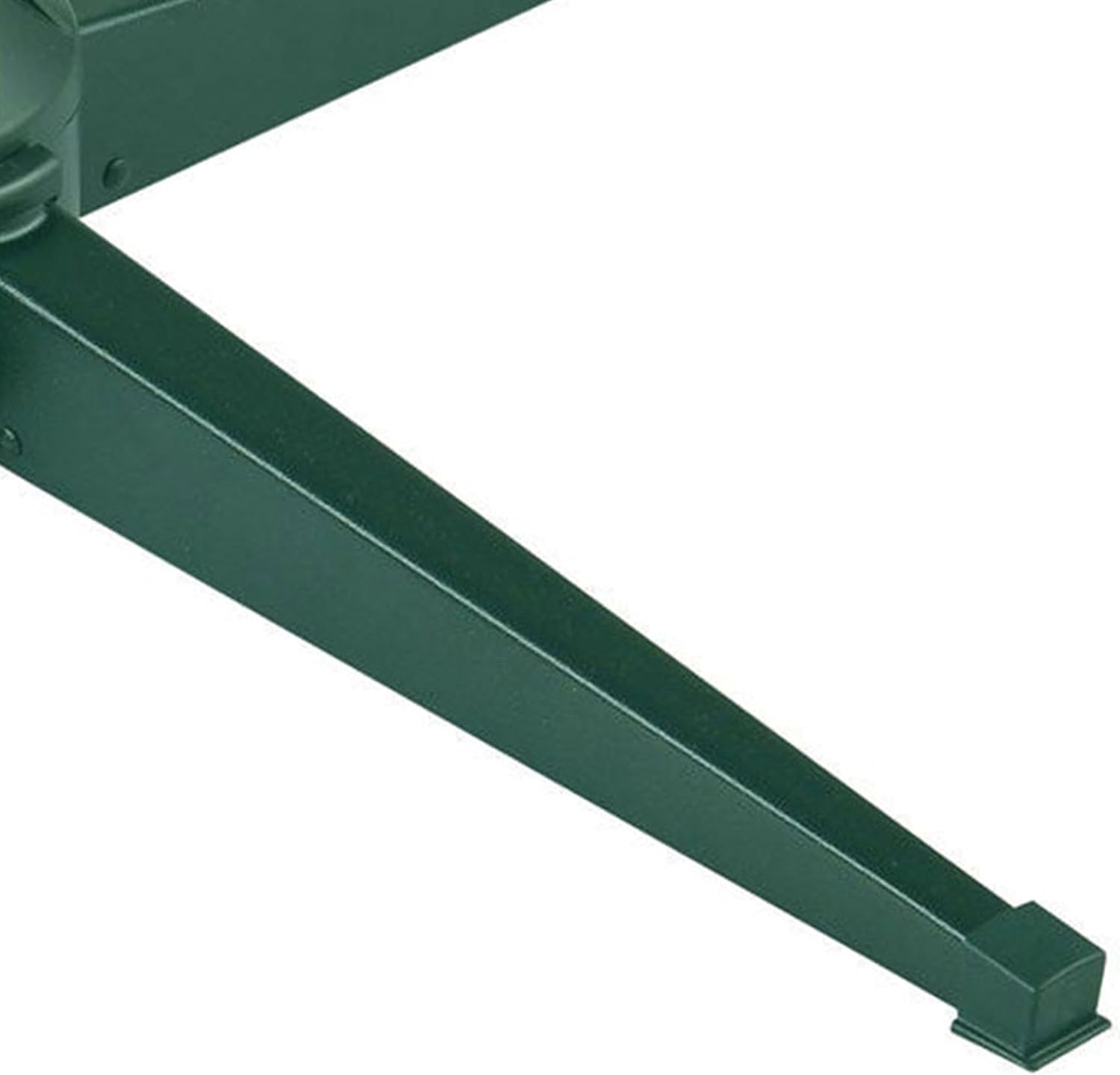 Home Heritage Artificial Christmas Tree Base Rotating Metal Stand for 1 to 1 1/2 Inch Diameter Artificial Christmas Tree Poles, 31 Inch, Green