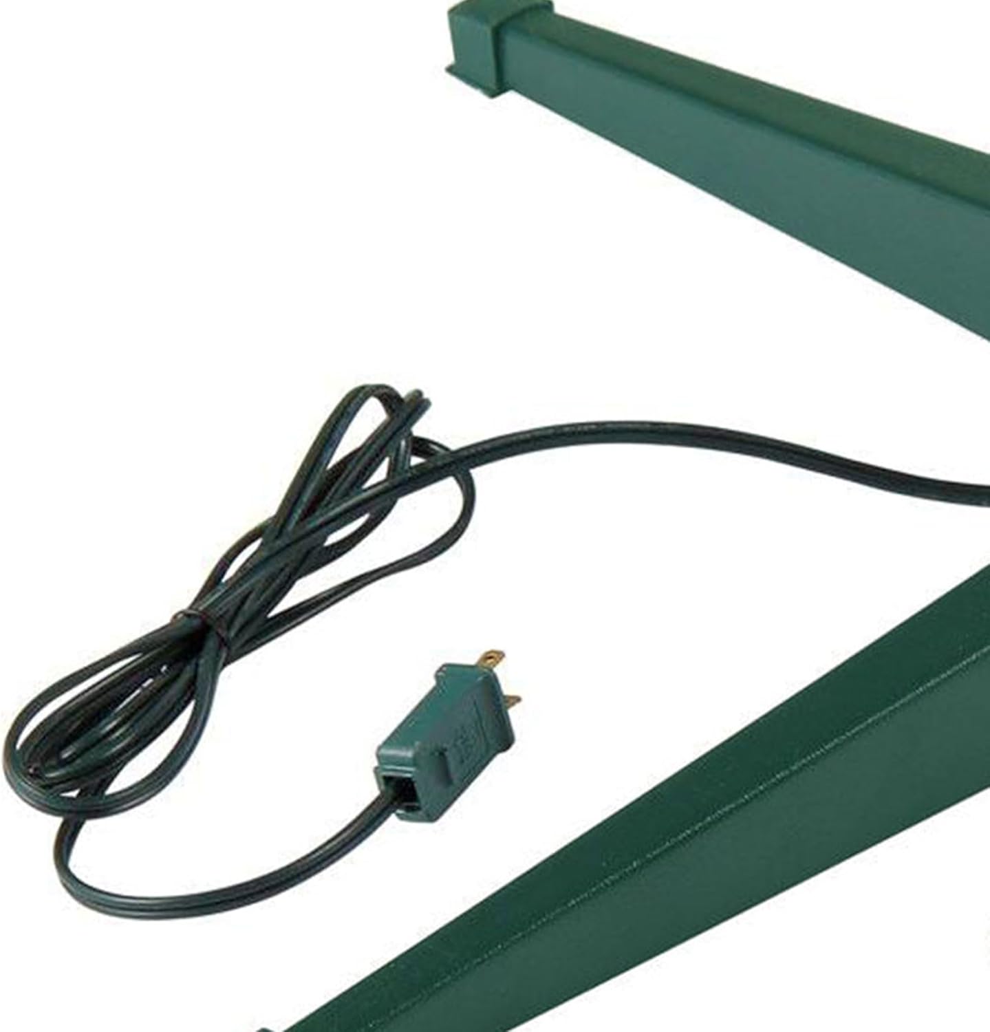 Home Heritage Artificial Christmas Tree Base Rotating Metal Stand for 1 to 1 1/2 Inch Diameter Artificial Christmas Tree Poles, 31 Inch, Green