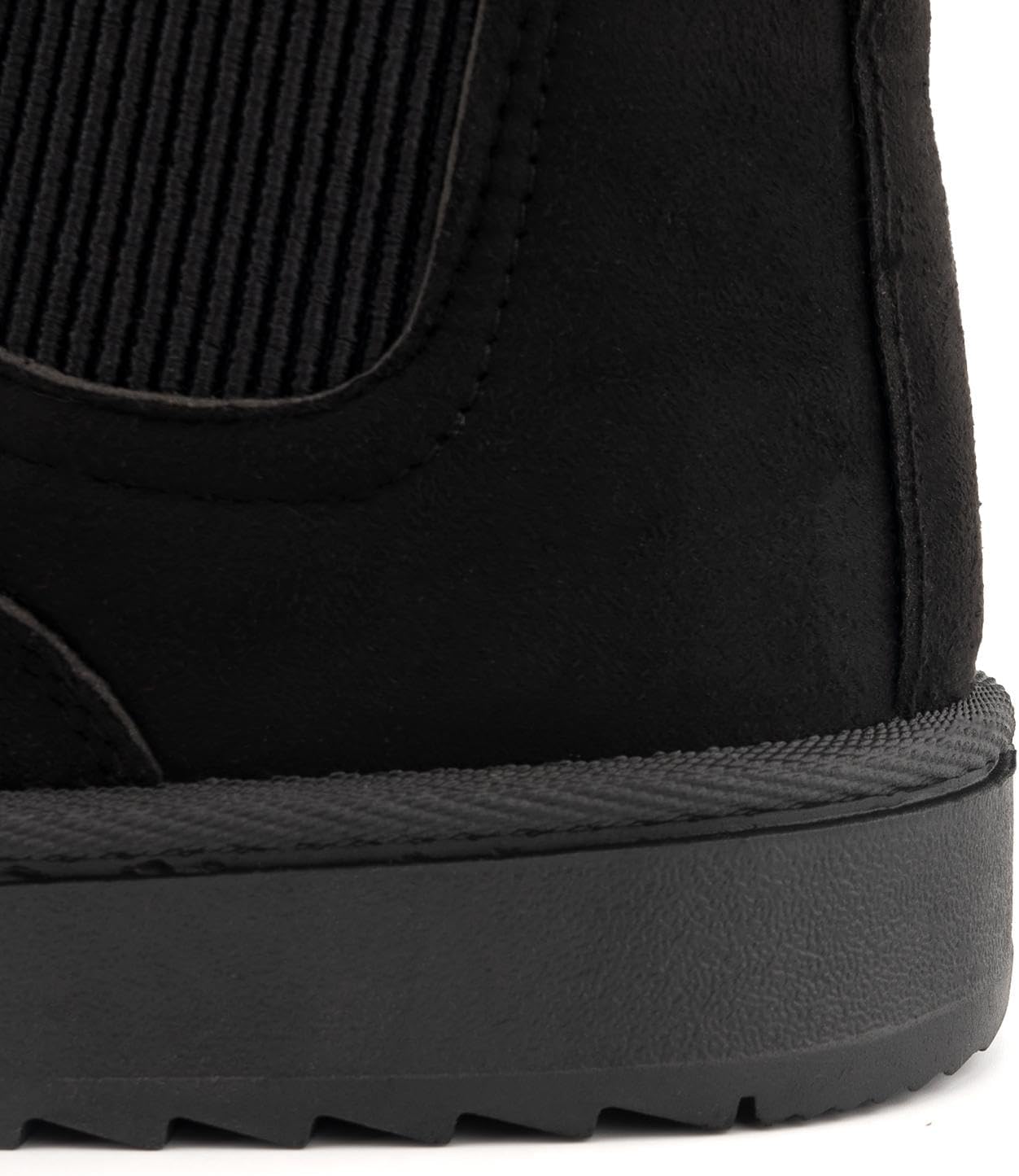 SIFINELAR Classic Platform Snow Boots for Women Seude Chelsea Winter Boots Lightweight Ankle Boots Anti-Slip Snow Boots