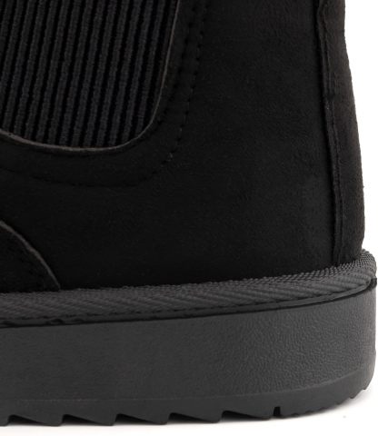 SIFINELAR Classic Platform Snow Boots for Women Seude Chelsea Winter Boots Lightweight Ankle Boots Anti-Slip Snow Boots