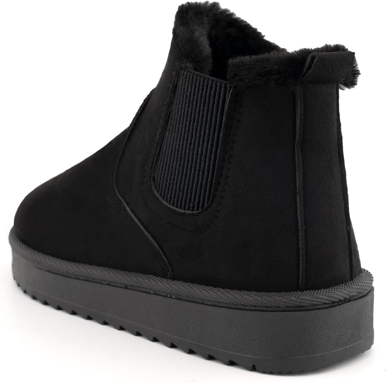 SIFINELAR Classic Platform Snow Boots for Women Seude Chelsea Winter Boots Lightweight Ankle Boots Anti-Slip Snow Boots