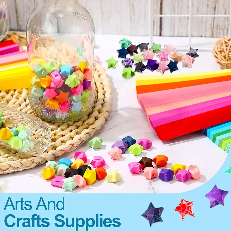 2100 sheets   strips 27 solid colour paper   light   strips space origami strips double sided star strips crafts diy   origami details 1