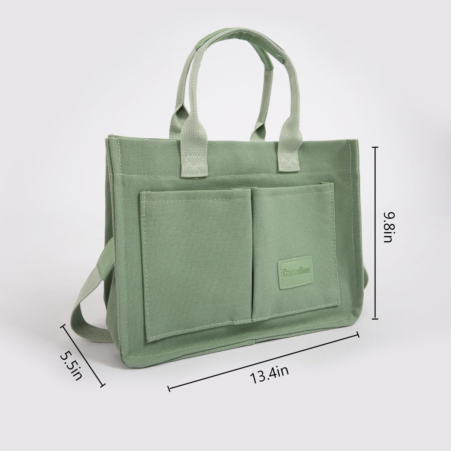 JoJogoo Canvas Tote Bag for Women,Laptop tote bag,Crossbody tote,Purses, Everything Everyday Bag,Work bags for women
