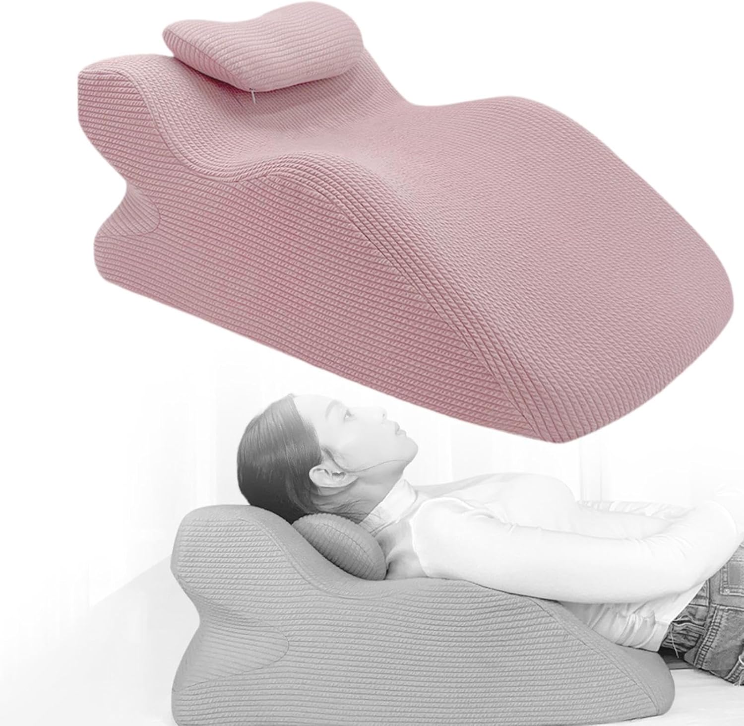Y-Shaped Reading Pillow with Arm Rests & Memory Foam Support